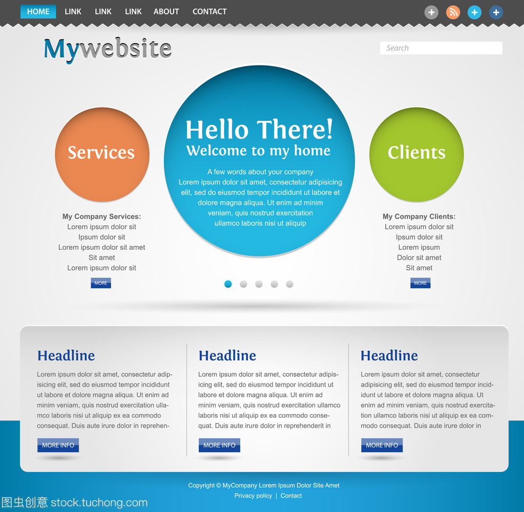現代創(chuàng)意網站模板設計 打造引人入勝的數字體驗